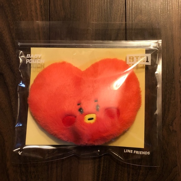 LINE FRIENDS BT21 BTS Official Baby Tata Flat Small Pouch Coin Purse Plu… - Picture 5 of 9